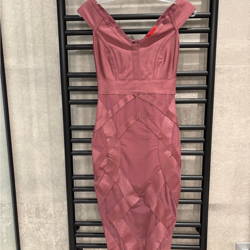 Wow Couture Elegant Pink/Mauve Bodycon Women's Dress